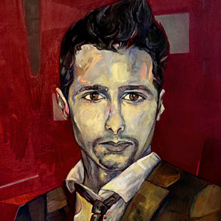 portret Michał_ olej, płótno 100x80